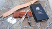 Handmade Damascus Straight Razor , With Leather Strop And Cover , Personlized