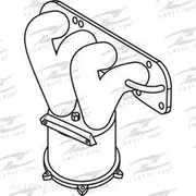 Redback Manifold Cat Converter to suit Suzuki Swift Sg, 4Cyl 1.5L M15A, 1.6L M16A 11/04 - 01/11 - C2960