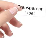NIIMBOT Label Tape Clear - (2 Rolls, 0.55" x 1.57" /14 x 40 mm) Waterproof and Self-Adhesive Labels for Printer - Suitable for D11/D101/D110 Label Tape Machine（Transparent）