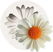 Chrysanthemum Flower Silicone Mold Daisy Flower Fondant Cake Molds for Cake Decoration Cupcake Topper Candy Chocolate Sugar Craft Polymer Clay Gum Paste (Style A)