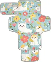 Reusable Diaper Changing Pads with Tissue Pocket Diaper mat Changing pad with Built-in Pillow