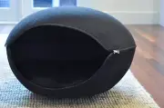 Cat Bed Pod Cave Pet Dog Black