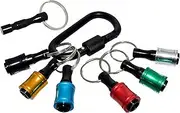 1/4 Inch Bit Holder Keychain Hex Shank Drill Bit Holder Keychain Hex Screwdriver Bits Holder Extension Bar Quick Change Screw Bit Holder for Most Electric Hand-held Screwdrivers Drill Bits 6 PCS/1421