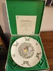 Vintage 1977 ROYAL DOULTON Christmas Ice Skaters Plate w/ Original Hinged Box