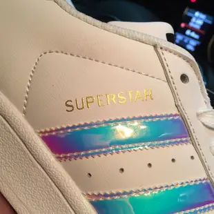 ADIDAS SUPERSTAR J 白金 愛迪達 金標 雷射 炫彩 彩色 黑標 貝殼頭 男女鞋 AQ6278