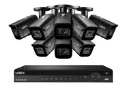 NEW Lorex 16 Channel 4K NVR + 8 8MP IP Cameras Nocturnal 30 fps