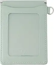 SLIP-ON (スリップオン) Slip-On NSL-4503 Noir Pass Case, W, Sage Green, Leather, 2-Sided Folding D-Ring Included
