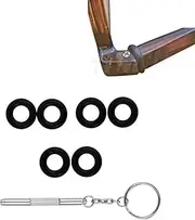 Eyeglass Repair Kits Glasses Grips Hinge Tighteners Silicone Hinge Rings Eyeglass Replacement and 1 Screwdriver 6mm for Eyeglass Frame