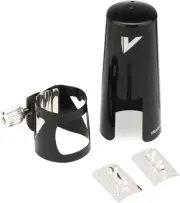 Vandoren LC01BP Optimum Bb Clarinet Ligature and Cap - Black