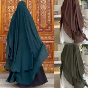 Muslim Overhead Burqa Kaftan Women Long Dress Tops Abaya Islamic Khimar Hijab