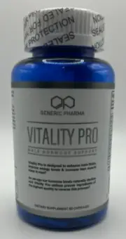 Vitality Pro - Male Hormone Support - Natural TRT - Libido Booster 60ct