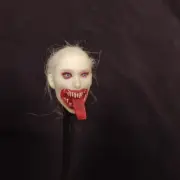 1/6 Female zombie vampire Woman w/ Hair Head Sculpture For 12" Figure Body Toys