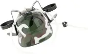 IOIUSKKU Quirky Novelty Drinking for Party Fun with Guzzler Hat and Can Holder, Camouflage Green
