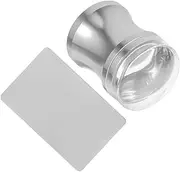 FRCOLOR Diy Nail Art Stamper Kit 2pcs Transparent Silicone Nail Stamping Tools Manicure Set