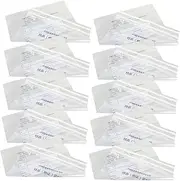 MINAOLULUS 10Pcs Bank Tamper Evident Money Bags with Writable Clear Adhesive Strip for Secure Cash Deposits Plastic Evidence Envelopes for Financial Institutions and Safe Storage