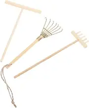 Set of Sand Art Bamboo Rakes Sensory Play Tools Zen Garden Mini Rake Micro Decoration Sand Art Kit
