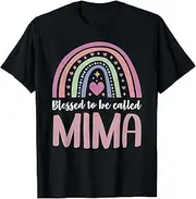 [VidiAmazing] Blessed to be Called Mima for Women Mother's Day Mima ds436 Novelty T-Shirt