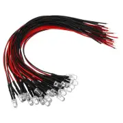 24pcs 3V - 6V 5mm LED Light Emitting Diodes Pre Wired Lamp Bulb Colorful Flash
