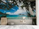 3D Tropic Seascape Wallpaper Wall Mural Removable Self-adhesive 1872