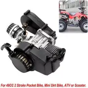 2 Stroke Engine Motor Gear Box for 49cc 50cc Mini Pocket Bike ATV Quad Bicycle