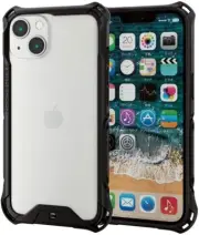 ELECOM iPhone 13 Case Cover 6.1 ZEROSHOCK Bumper Black PM-A21BZEROBBK Japan