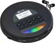 KLIM Nomad - New - Portable CD Player Walkman with Long-Lasting Battery - with H