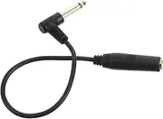 NOLITOY Male to Dual Female Adapter for Electric Guitar and Microphone Right Angle Design for Tight Spaces Stylish Extension Cord