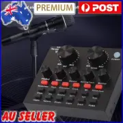 V8 Audio USB Headset Microphone Webcast Live Sound Card for Phone Computer