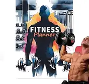 Workout Planner | Bodybuilding Diary Notebook | Exercise Recording Log Book, Weekly Monthly Workout Tracking Journal for Home