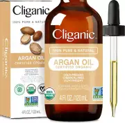 Organic Argan Oil 100% Pure 120 Ml Moroccan Argan Oil for Hair, Face and Skin Na