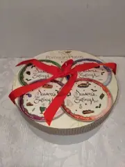 Jill Seale Season's Eatings Whimsy Collection Porcelain 6-1/2" Dessert Plates