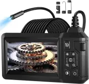 Endoscope Camera with Light Inspection Camera 4.3" IPS Screen 1080P Borescope wi