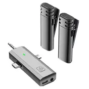 2.4G Wireless Lavalier Microphone Noise Reduction Mic For Smartphones Camera r