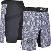 [AQF] MMA Fight Shorts Grappling Short Kick Boxing Cage Fighting Shorts Camo Gre