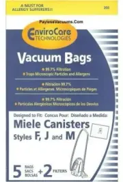 MIELE TYPE FJM REPL BAGS (5)PK.