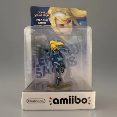 Nintendo Amiibo Super Smash Brothers Zero Suit Samus Figure For Wii U (2016)NIB