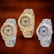 40MM 5AAA+ CZ Ice Out Hop Hip Bling Baguette Quartz Stainless Steel Watch