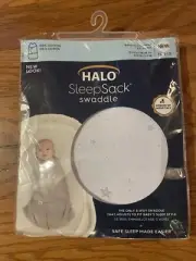 HALO® Stardust SleepSack® Swaddle 100% Cotton Newborn NB Birth-3 mo. NEW NIP