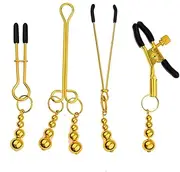 Non Pierced Nipple Clip Metal Nipple Clamp Metal Stimulator Nipple Clips Adult Toys Body Clip Adjustable Nipple Toy