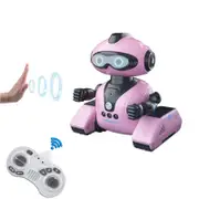 RC Robot Toy, Remote Control Robot Gesture Sensing Dancing Programmable Smart Robot For Kids Age 3 4 5 6 7 8 12 Year Old Girls Xmas Gifts Present Pink