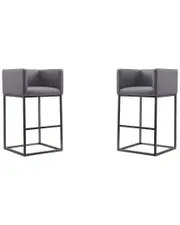 Manhattan Comfort Set of 2 Embassy Bar Stools