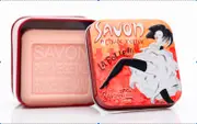Rose Bar Soap in Tin (French CanCan design)