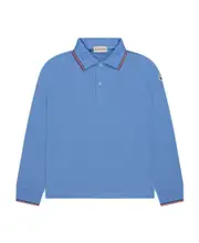 Long-sleeved POLO shirt 4Y sky-blue