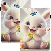 Aswant Case for Samsung Galaxy Tab A8 10.5 Inch 2022/2021 SM-X200/X205/X207, Ultra Thin Samsung Galaxy Tab A8 Case, PU Leather with Stand Function for Galaxy Tab A8 10.5 Cover (Rabbit)