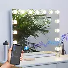 Vanity Mirror with Bluetooth Speaker and Lights, Hollywood Makeup Mirror, Large