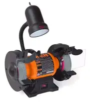 WEN BG4276 2.1-Amp 6-Inch Single Speed Bench Grinder with Flexible Work Light, B