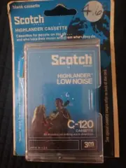 SCOTCH C-120 HIGHLANDER Blank Audio Cassette Tape (Sealed) NOS! New