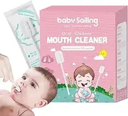 Baby Gauze Tongue Cleaner - Tongue Cleaner Skim Gauze | Flexible and Gentle Tongue Cleaner Skim Gauze, Comfortable and Portable Oral Tongue Gauze Gum Cleaner Stick for Tooth