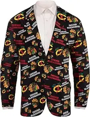 Get Smart Accessories Chicago Blackhawks Mens Cleveland Cavaliers Repeat Logo Ugly Business Jacket NHL NBA