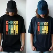 Chess T Shirt Chess Pieces T-Shirt Boyfriend Husband Geek Nerd Men Tee Gift